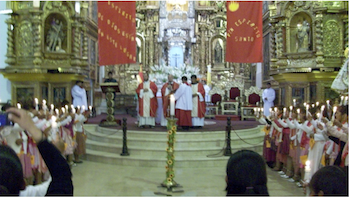 Service in Copacabana Cathedral