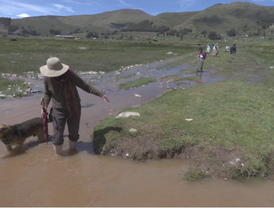 The road to Cusijata, Bolivia