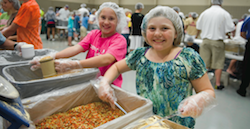 Serving at Feed My Starving Children