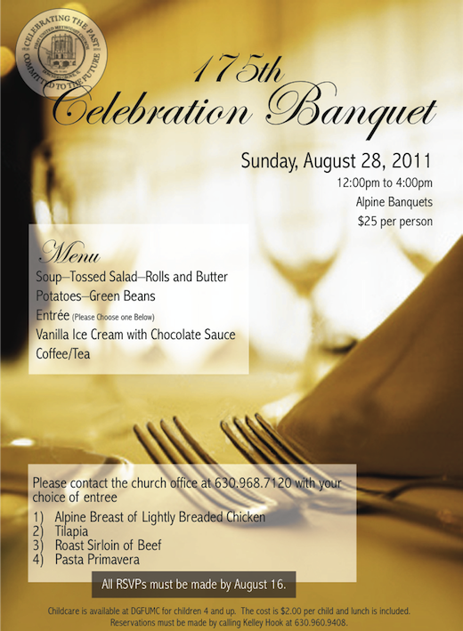 175th Celebration Banquet