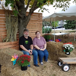 Wes and Anna at the Pumpkin Patch